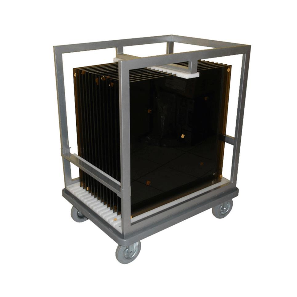 Standlı Cam Tabla Taşıma Arabası