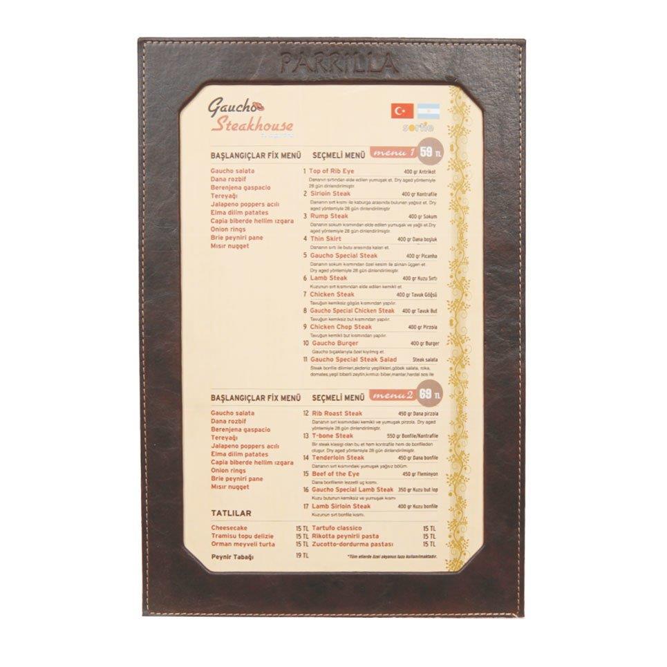 Tek Kanat Pencereli Menü