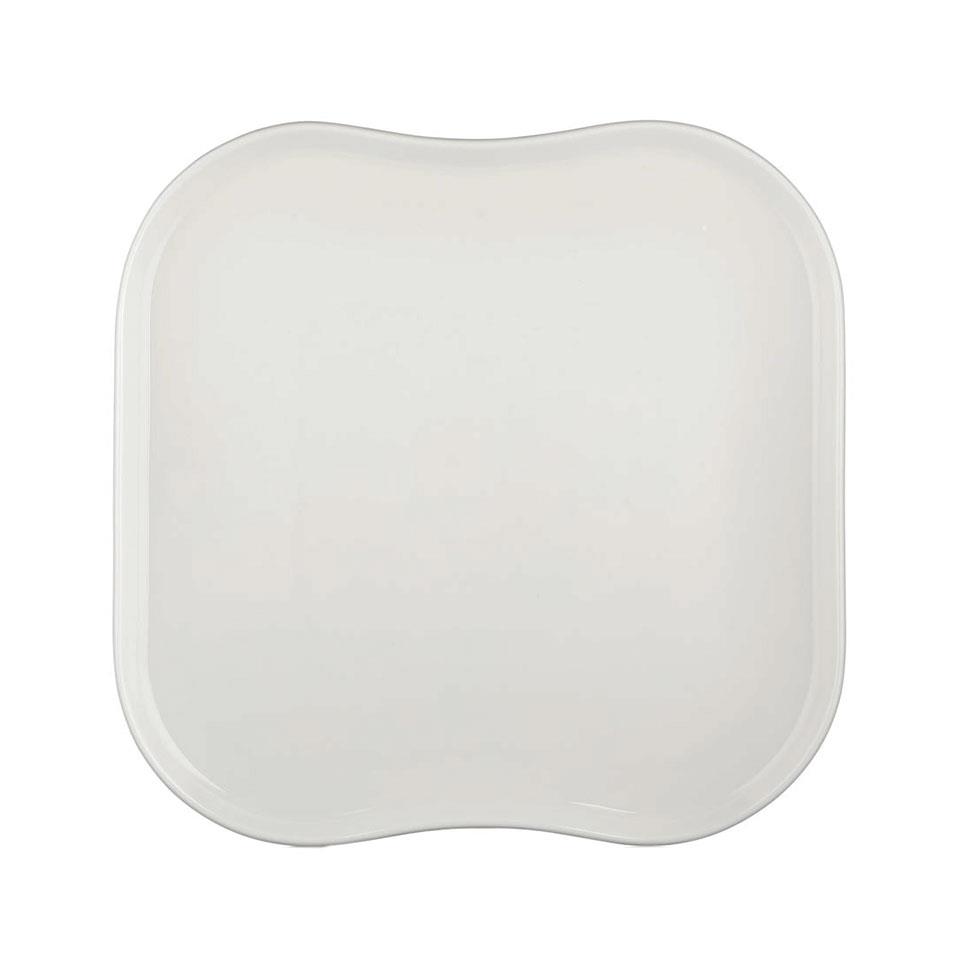 White Smooth 40 cm Kare Tabak 33,5*33,5 cm