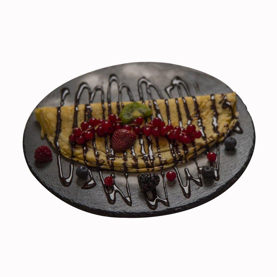 Yuvarlak Tabak - Naturel Kenar