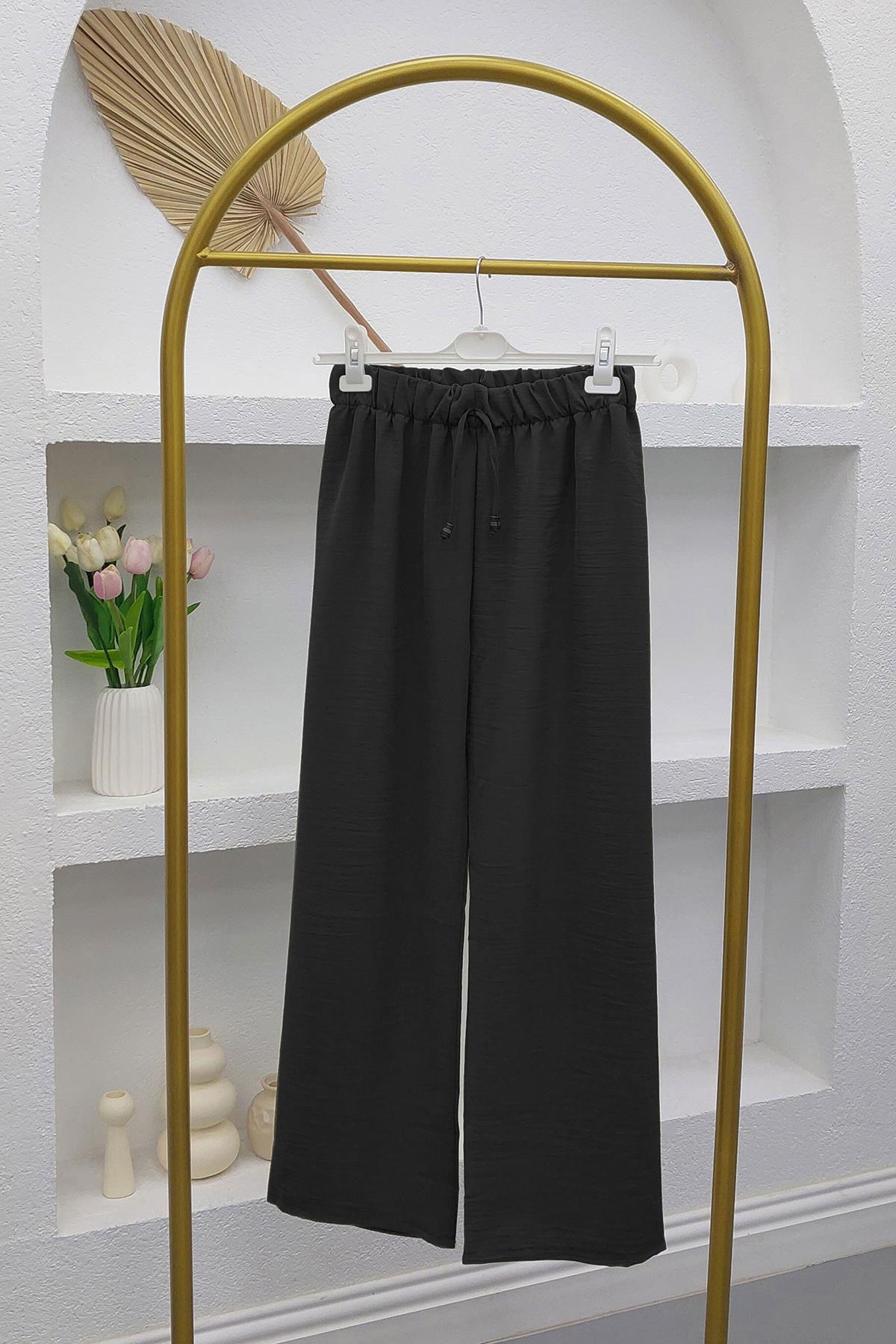 Bol Paça Pantolon Siyah