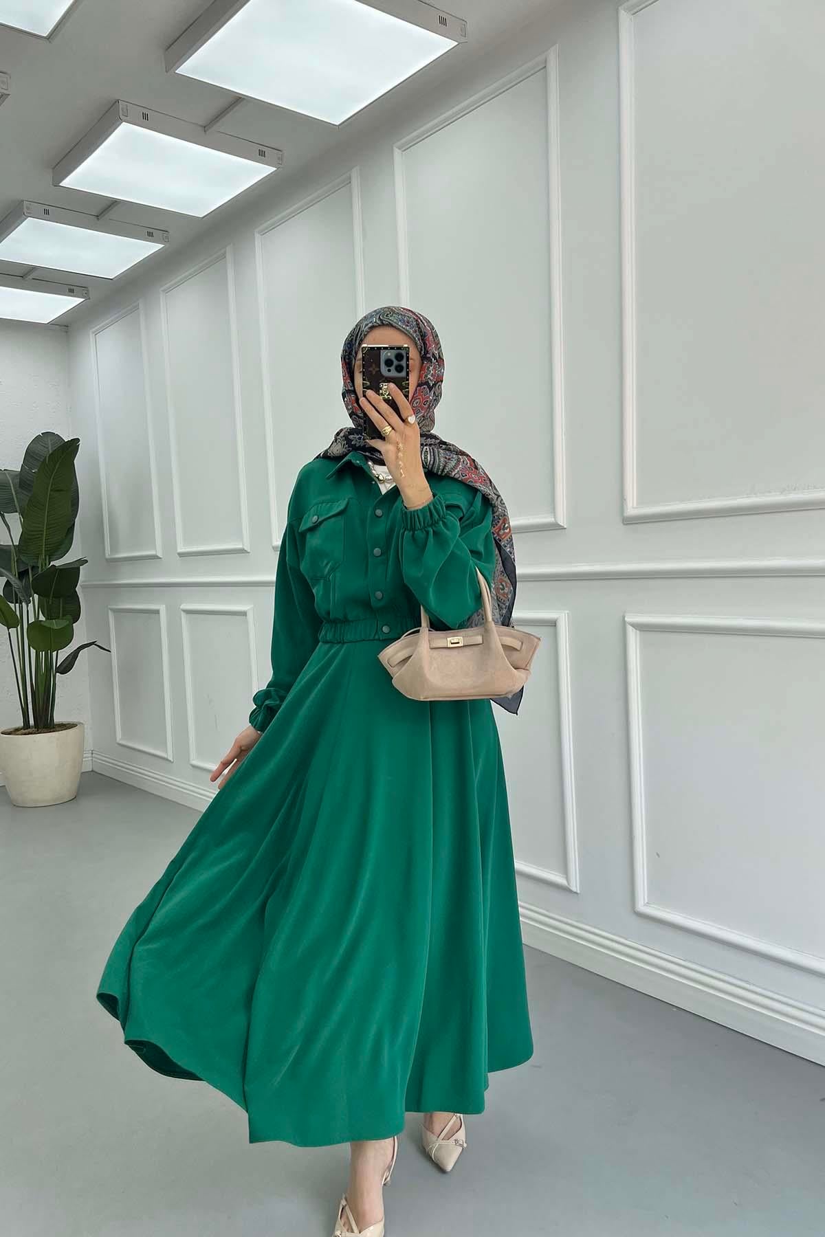 Çıtçıt Ceketli Etek Takım Benetton Yeşil