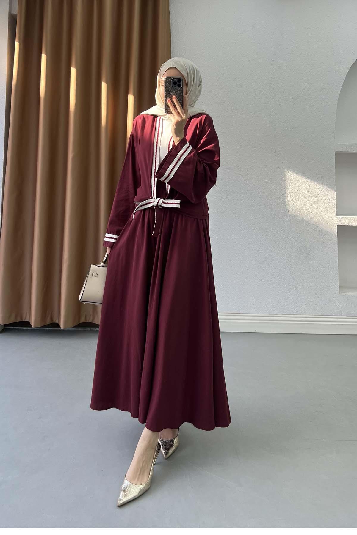 Marin Stil İçlikli Takım Bordo