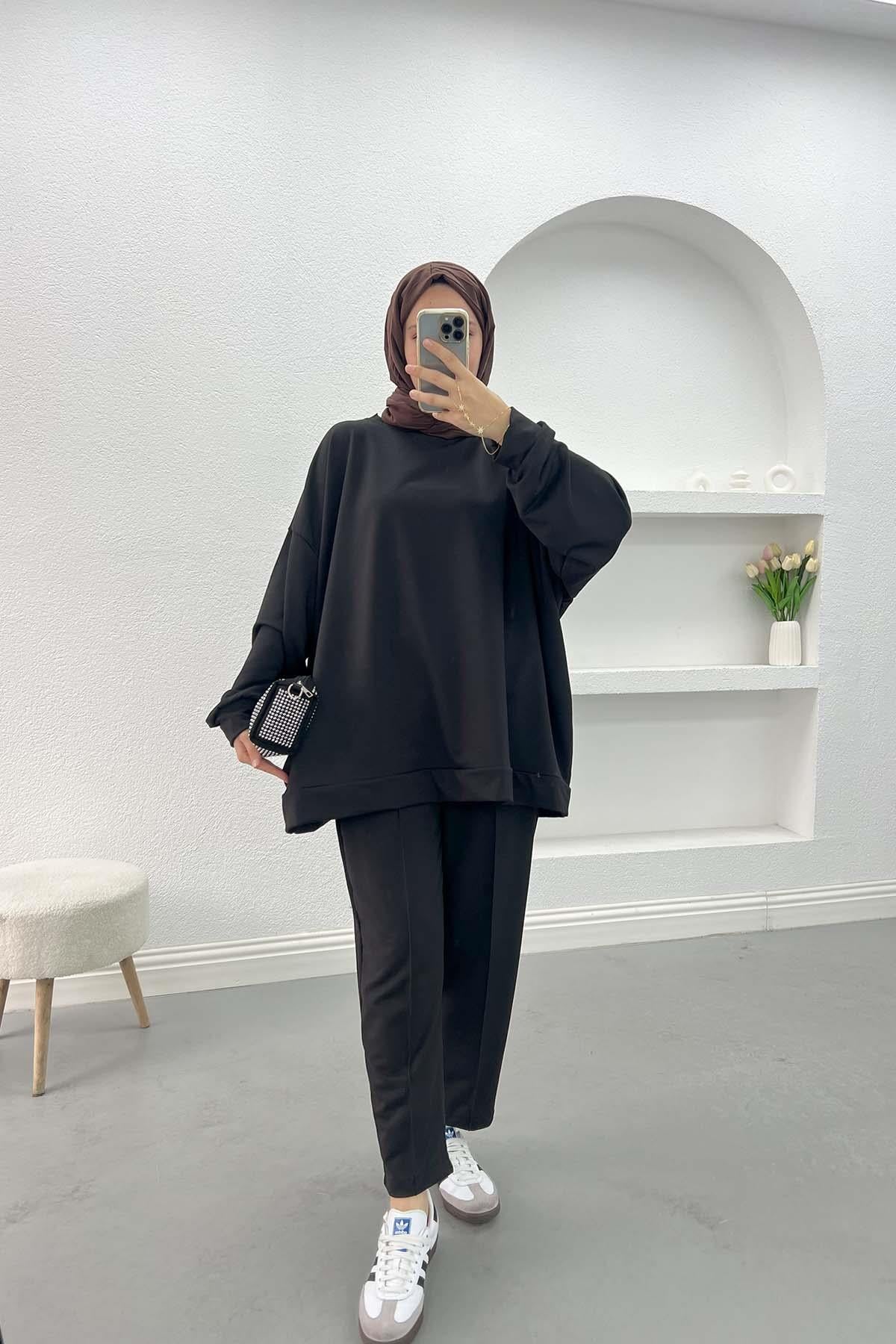 Oversize Takım Siyah