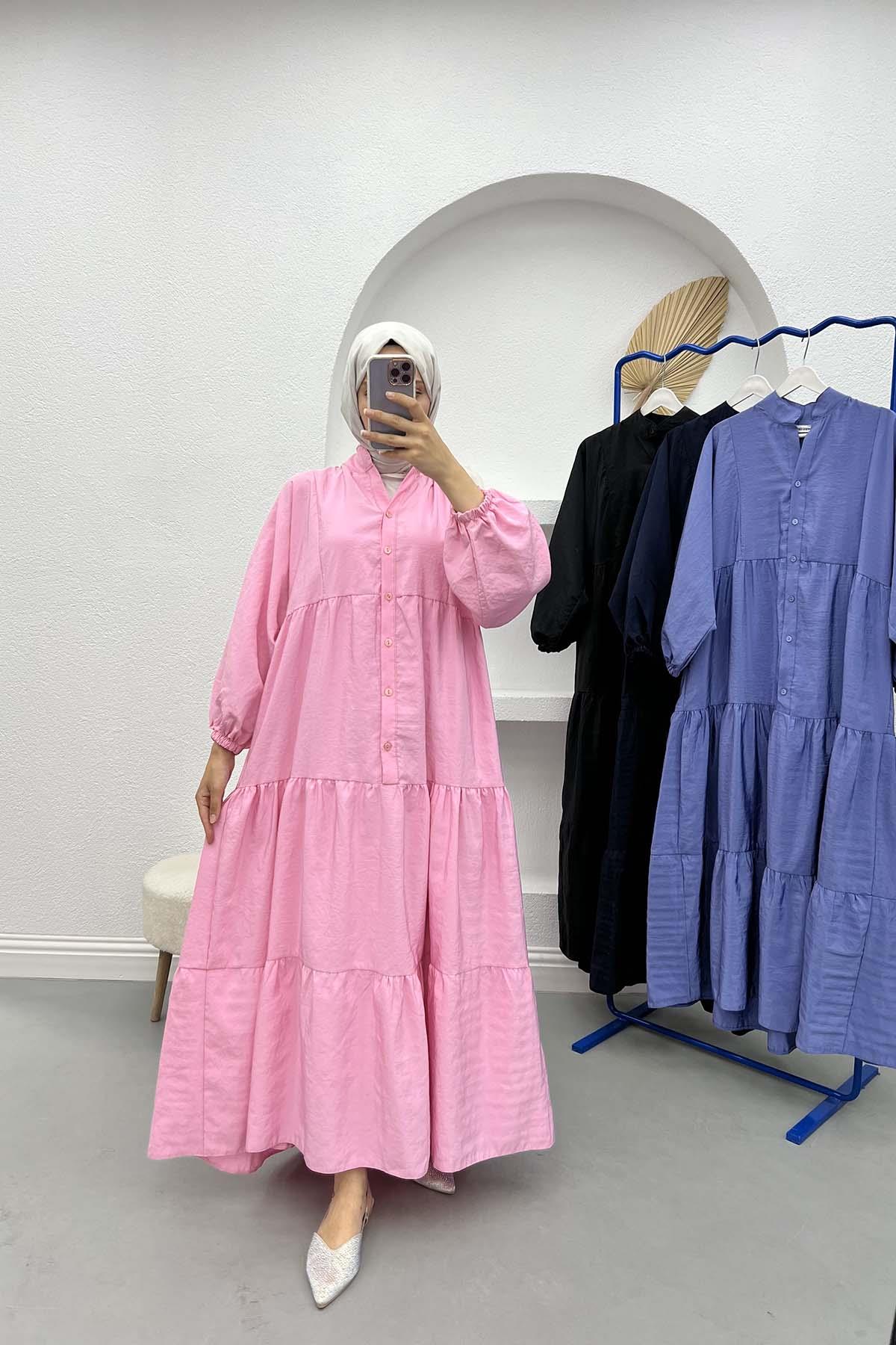 Paraşüt Elbise Pembe