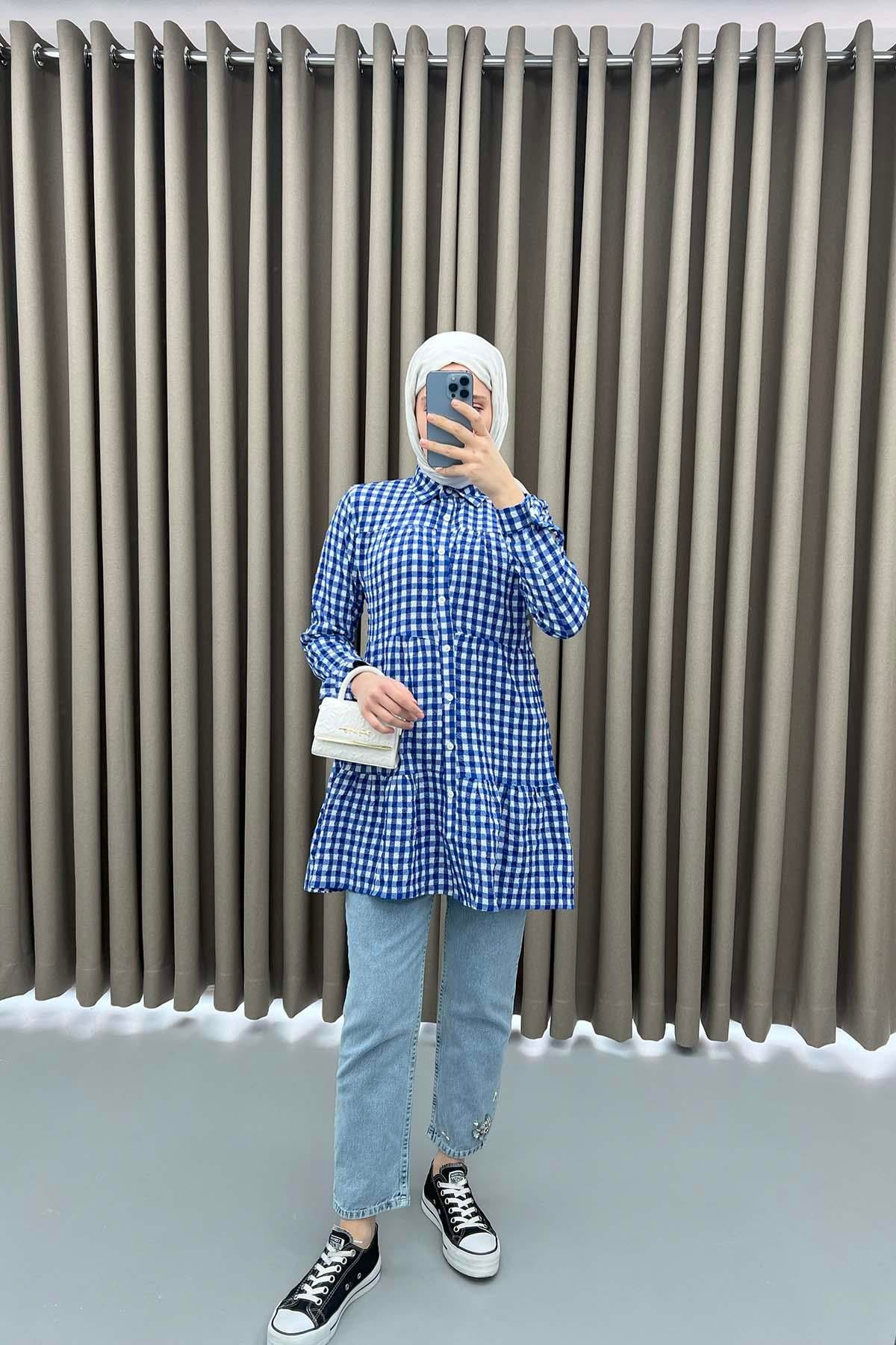 Pötikare Gömlek Mavi