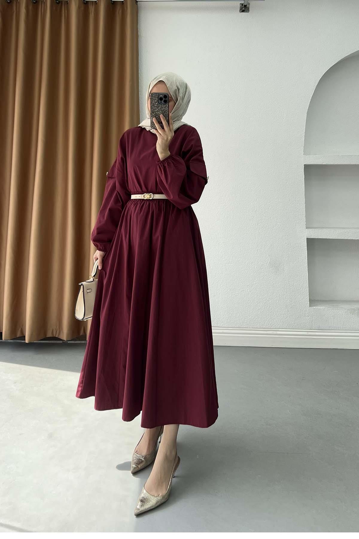 Süs Cepli Luna Takım Bordo