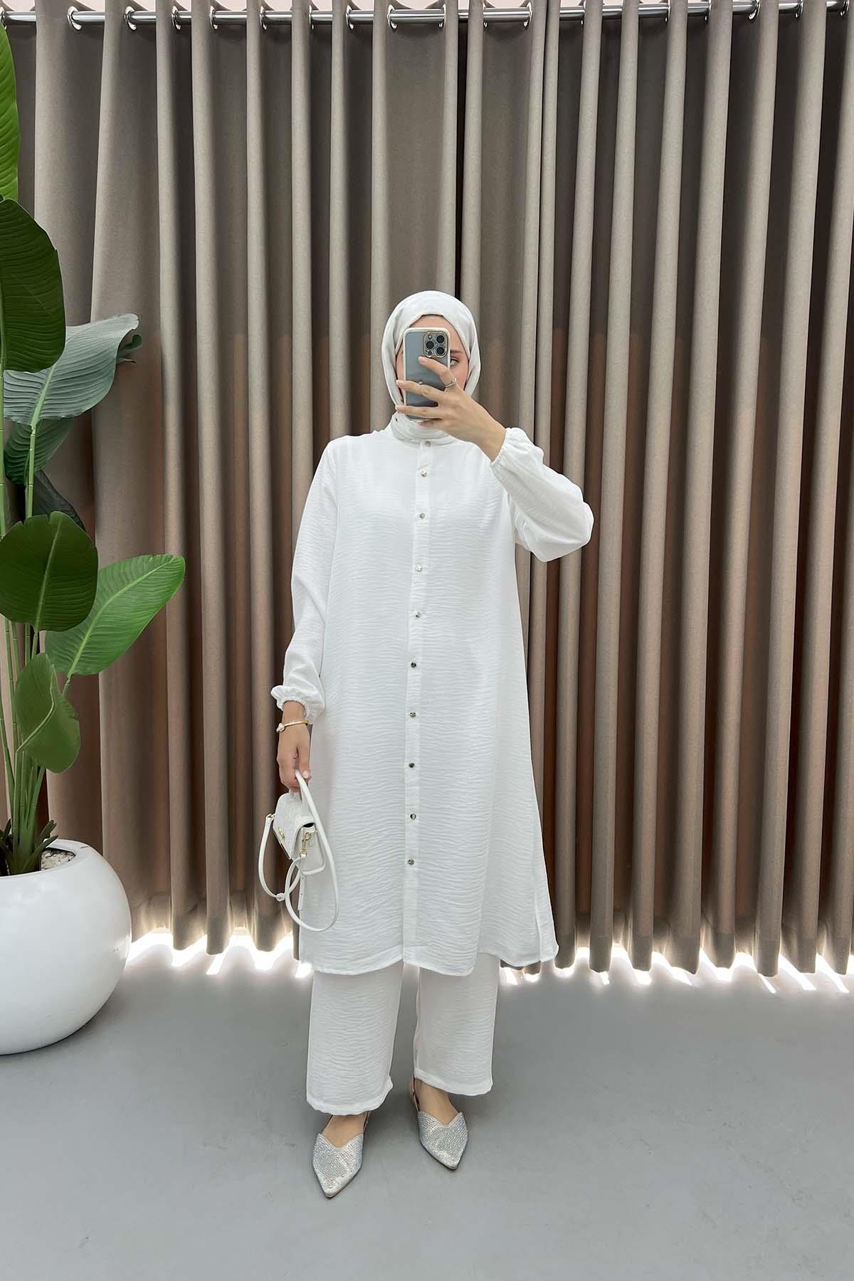 Tunik Takım Beyaz