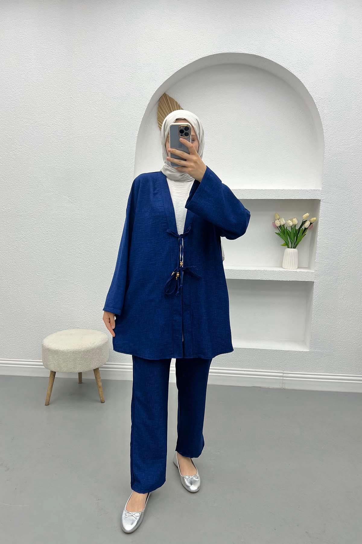 Viral Kimono Takım Lacivert