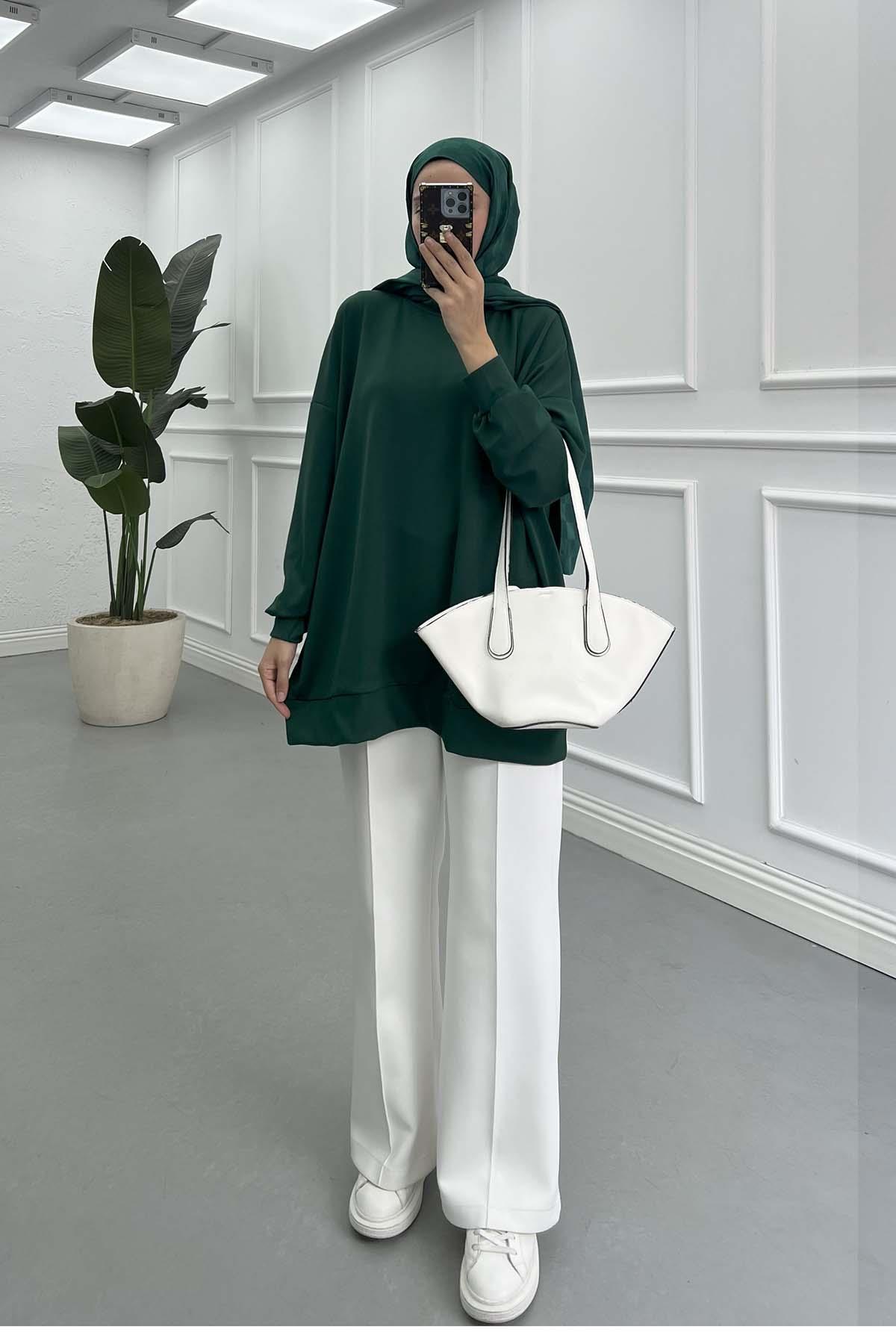 Basic Oysh Sweatshirt Zümrüt Yeşili