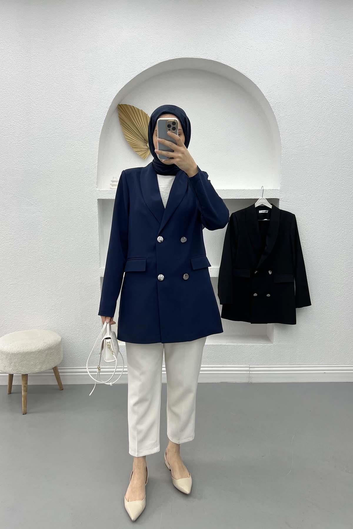 Blazer Ceket Lacivert