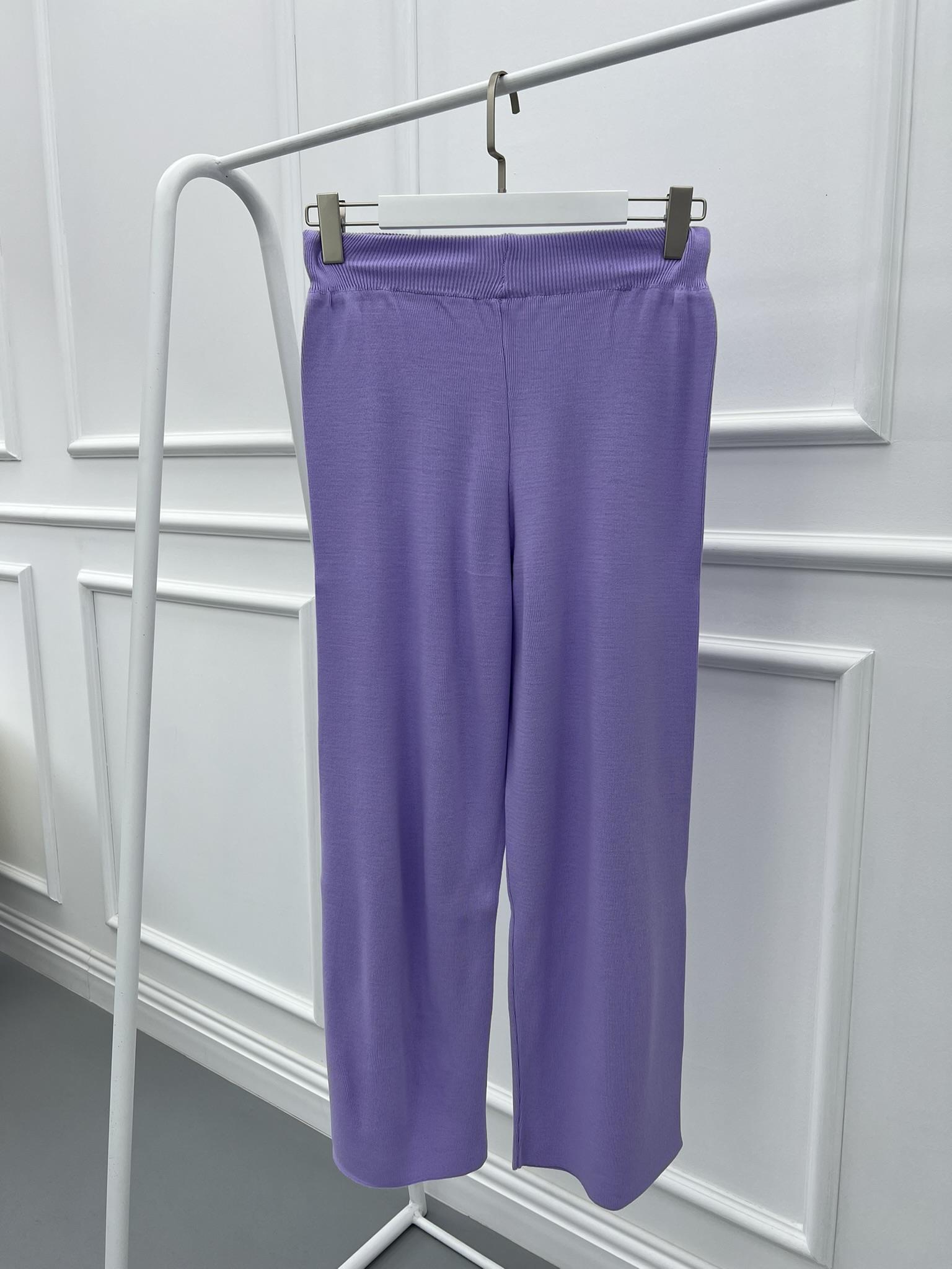 Bol Paça Triko Pantolon Lila