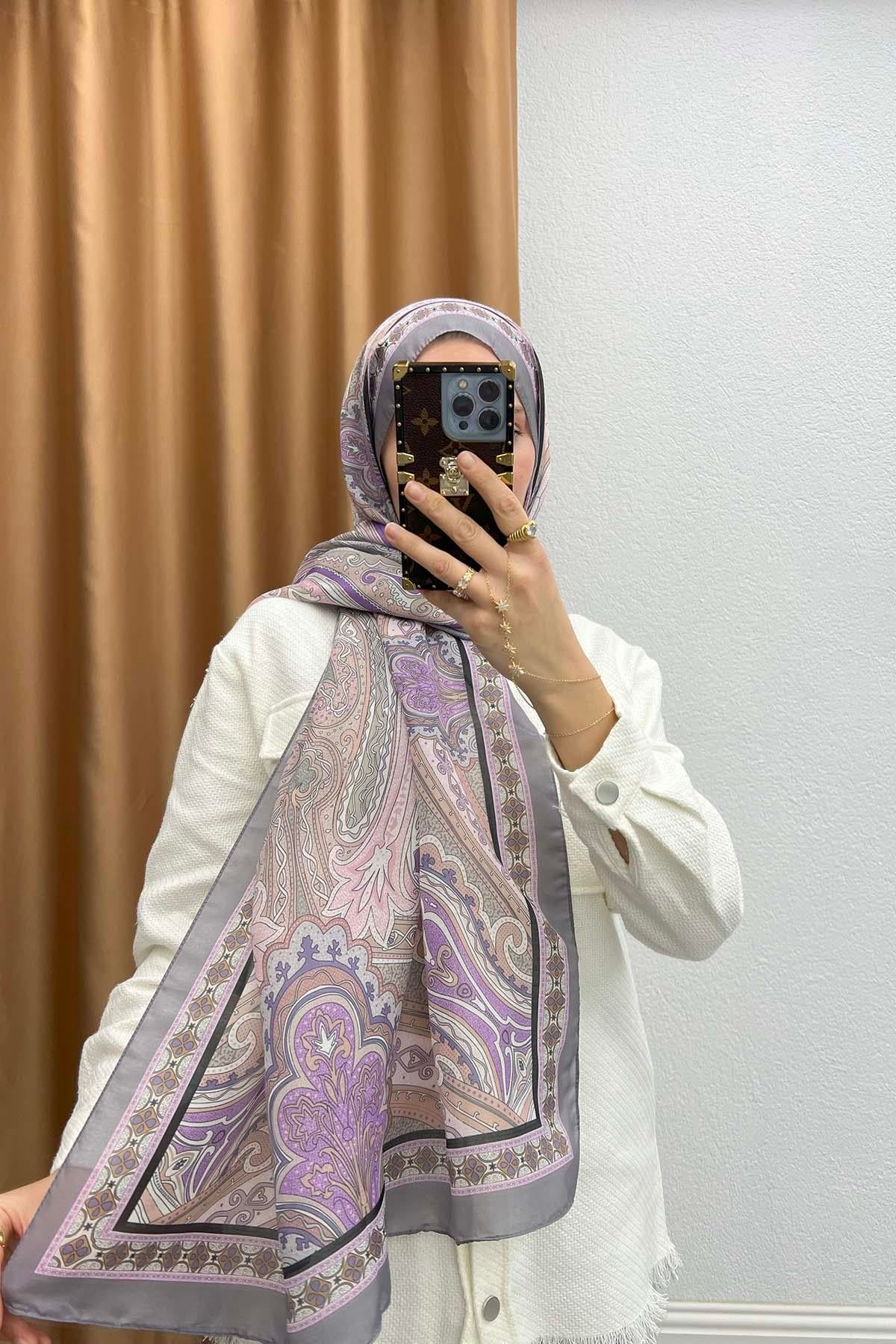 Etro Desenli Şal Lila