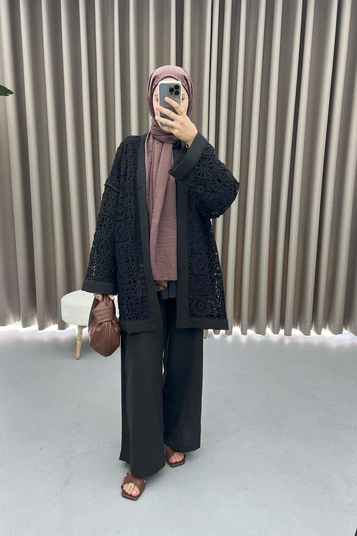 Fisto Kimono Takım Siyah