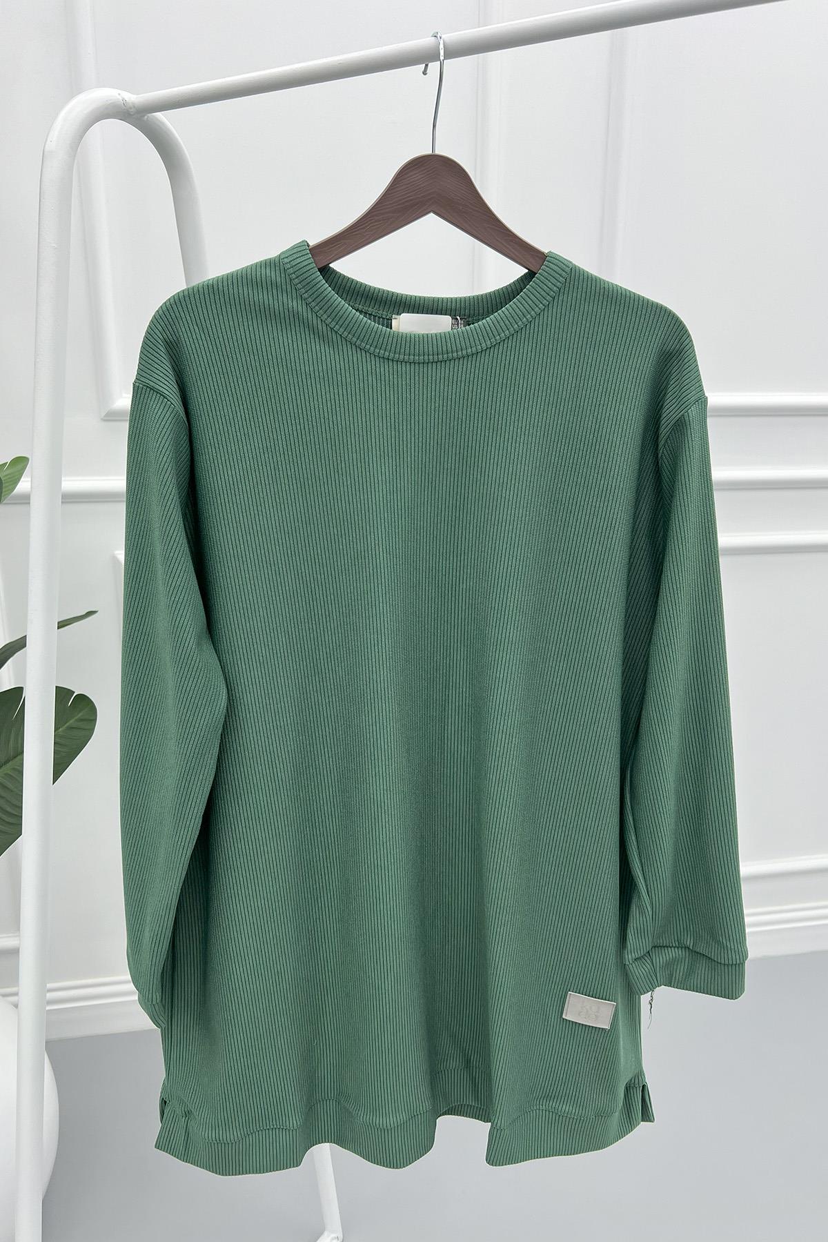 Fitilli Tunik Yeşil
