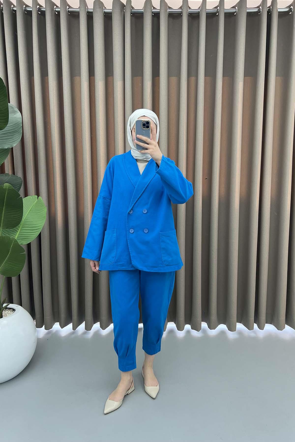 Kot Ceket Takım Mavi