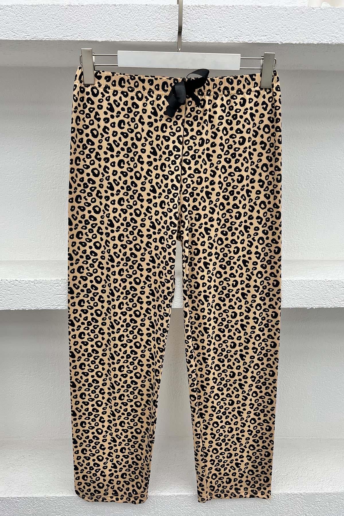 Leopar Desenli Pijama Altı Leopar