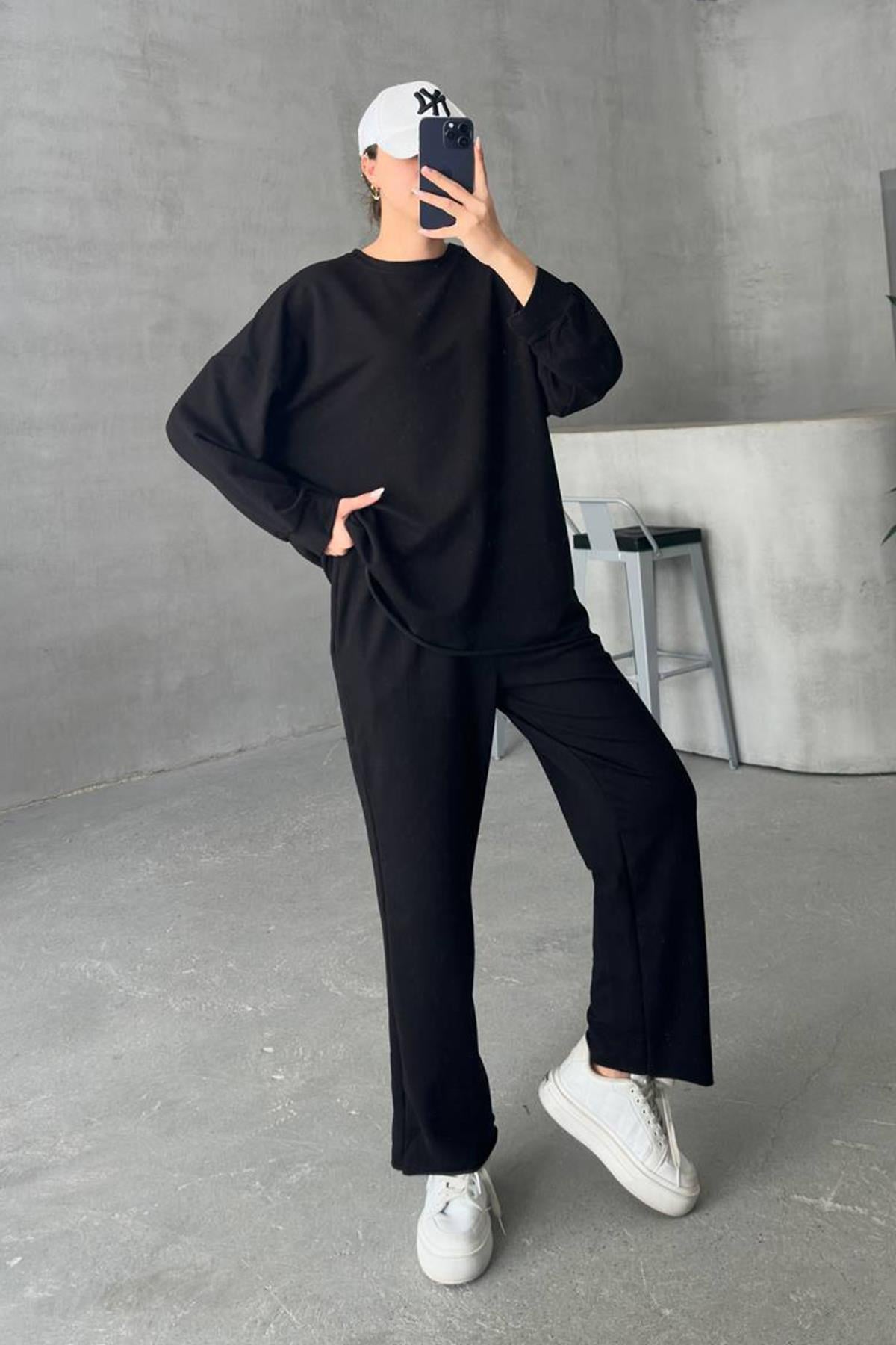 Oversize Takım Siyah