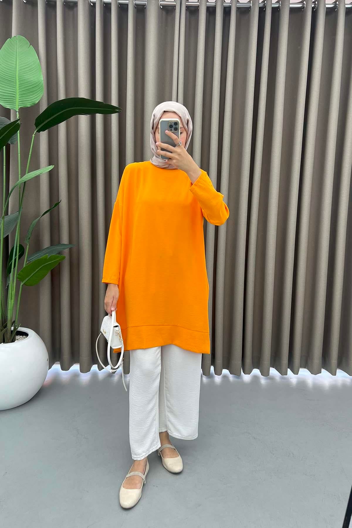 Oversize Tunik Turuncu