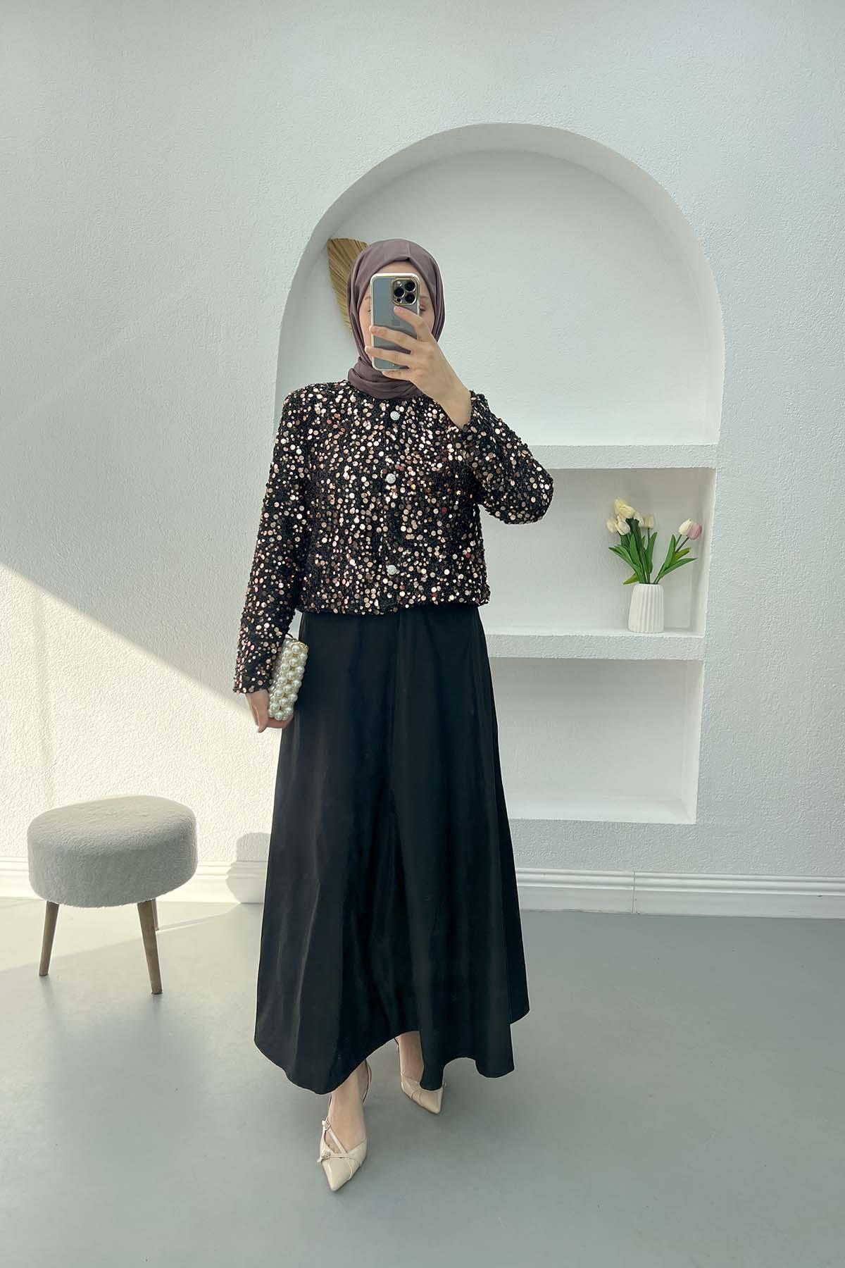 Payetli Paraşüt Takım Bakır