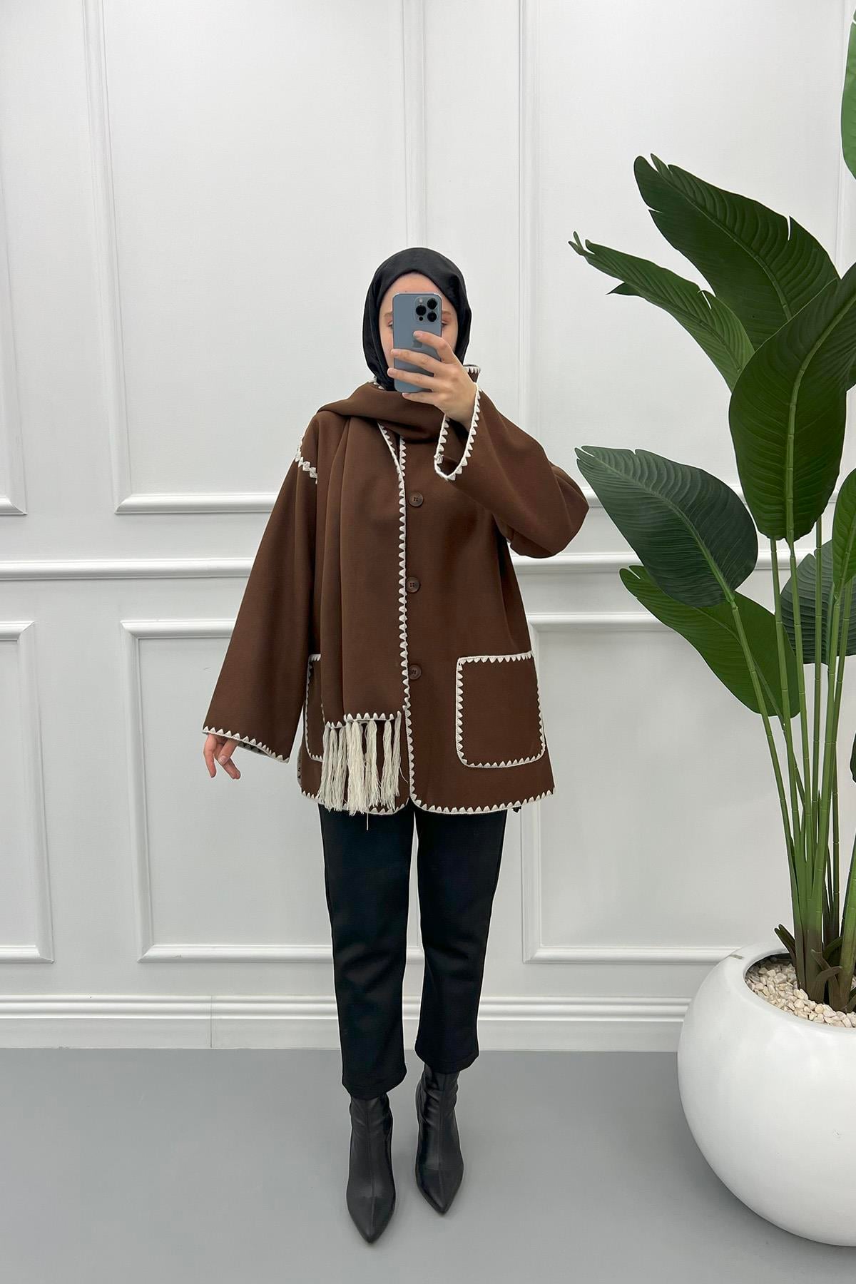 Pinterest Ceket Acı Kahve