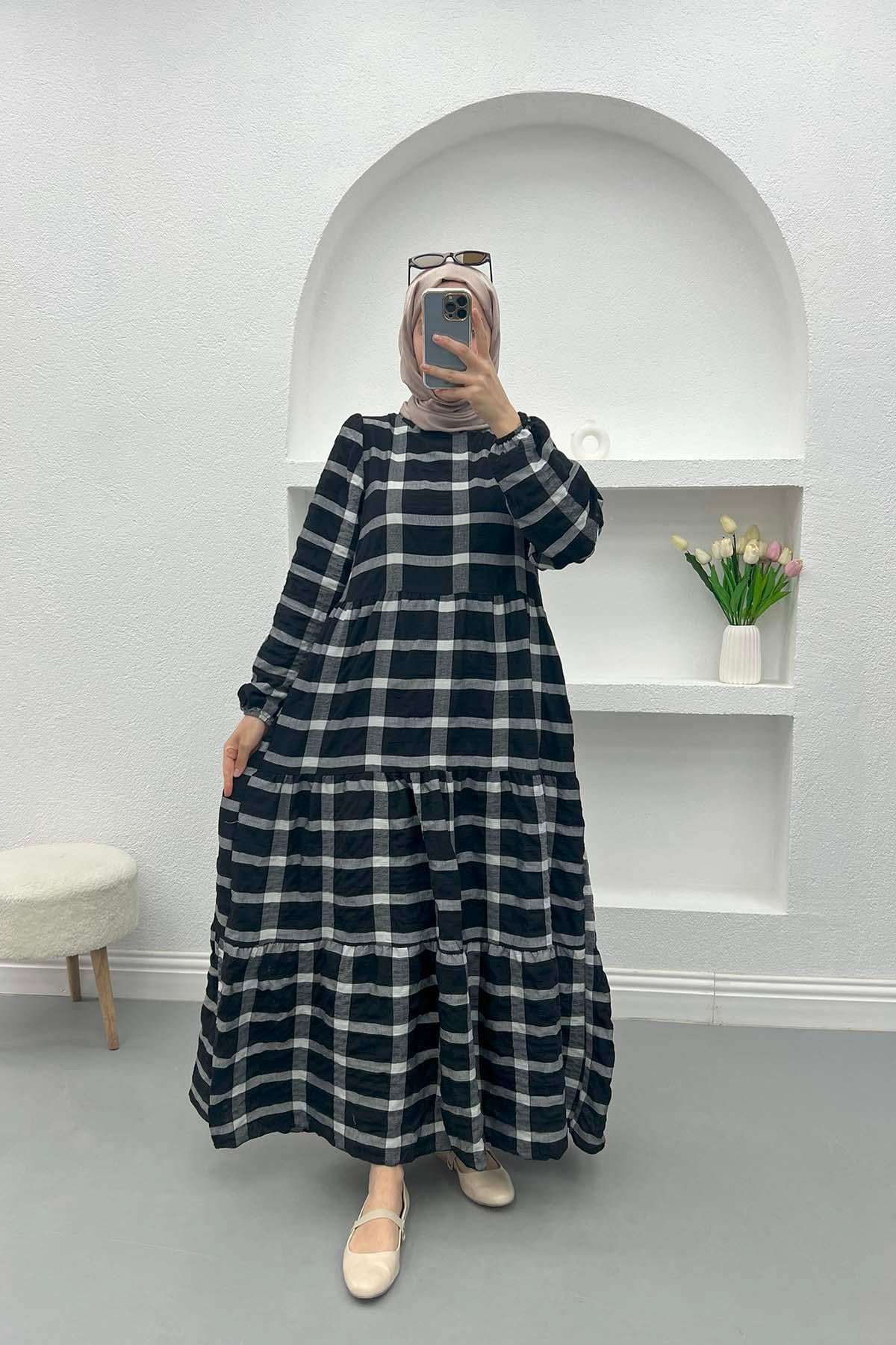 Pötikare Elbise Siyah