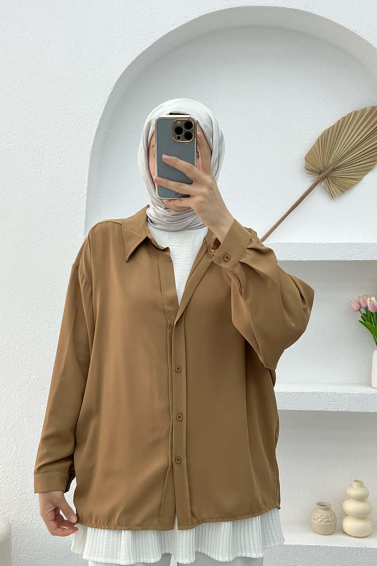 Salaş Gömlek Camel