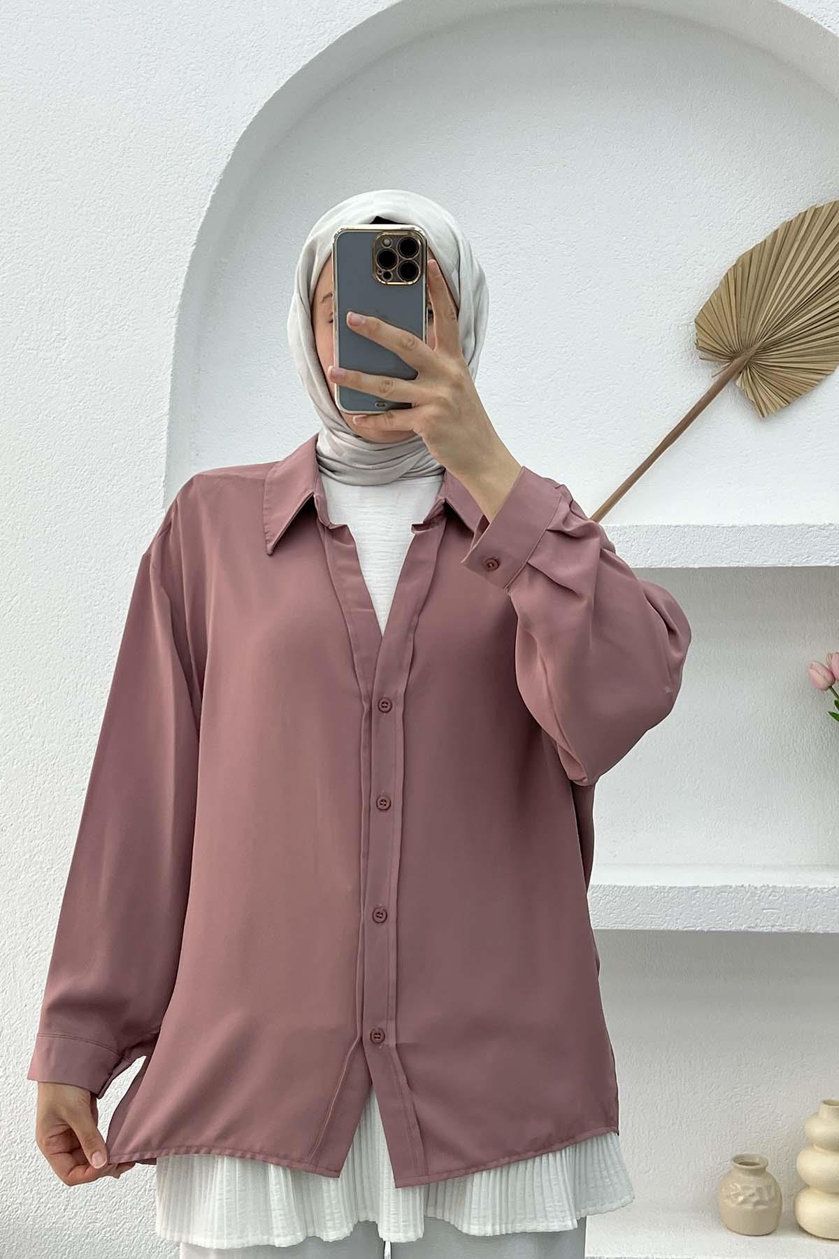 Salaş Gömlek Pembe