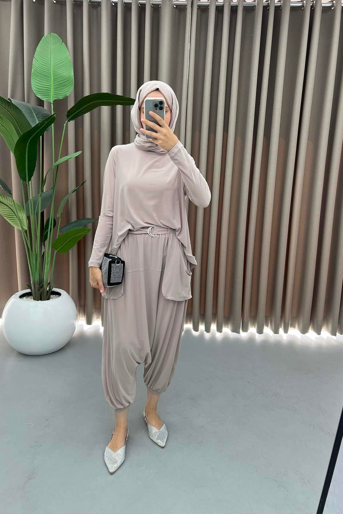 Şalvar Model Takım Bej