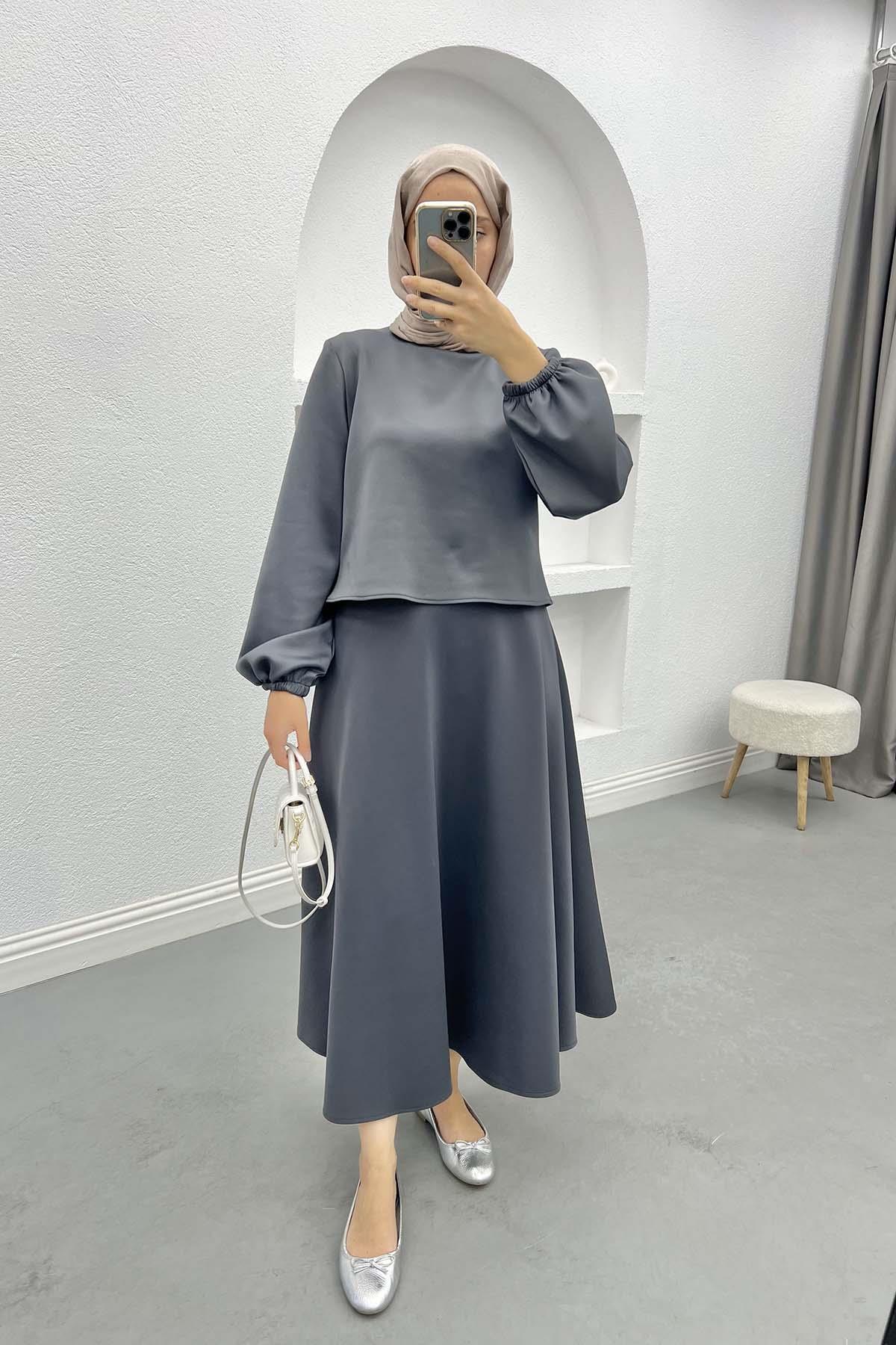 Scuba Crop Takım Antrasit