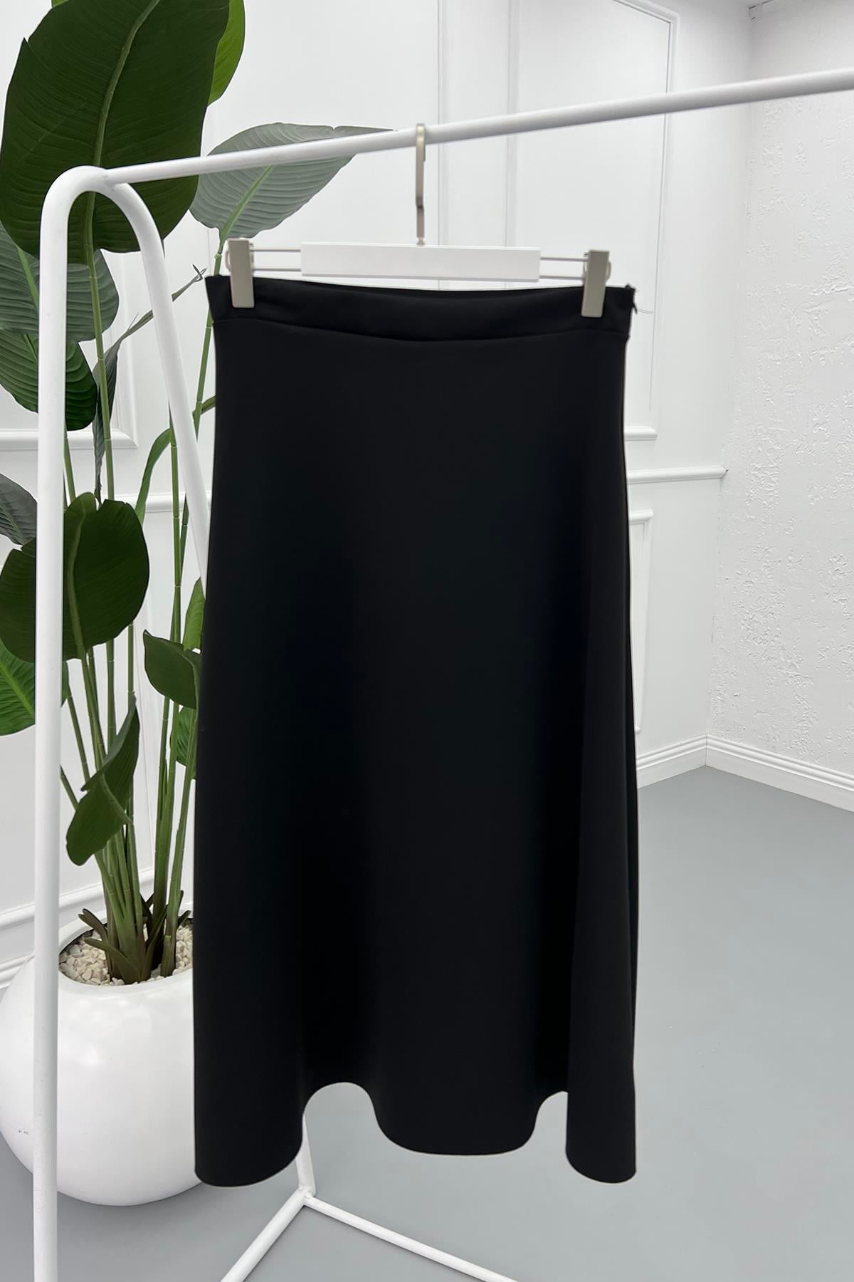 Scuba Kloş Etek Siyah