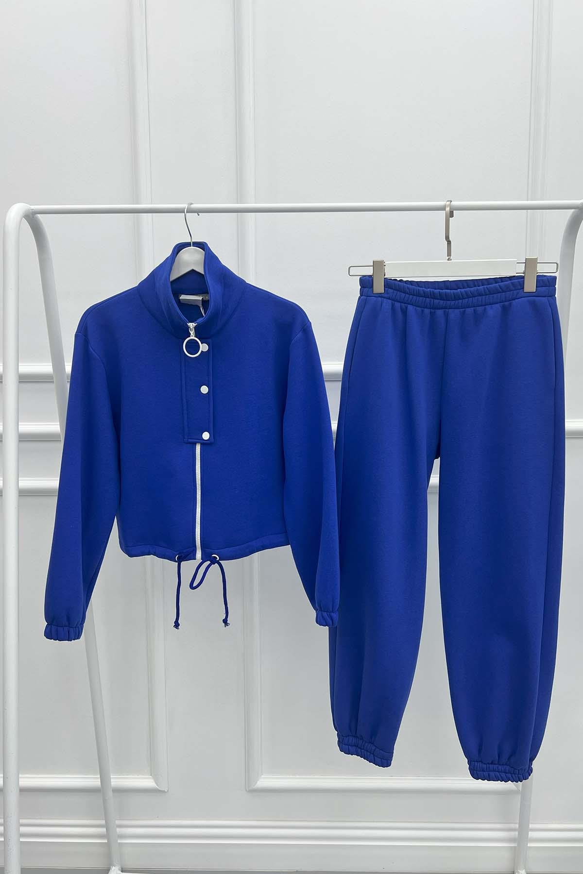 Soul Crop Sweat Takım Saks Mavi
