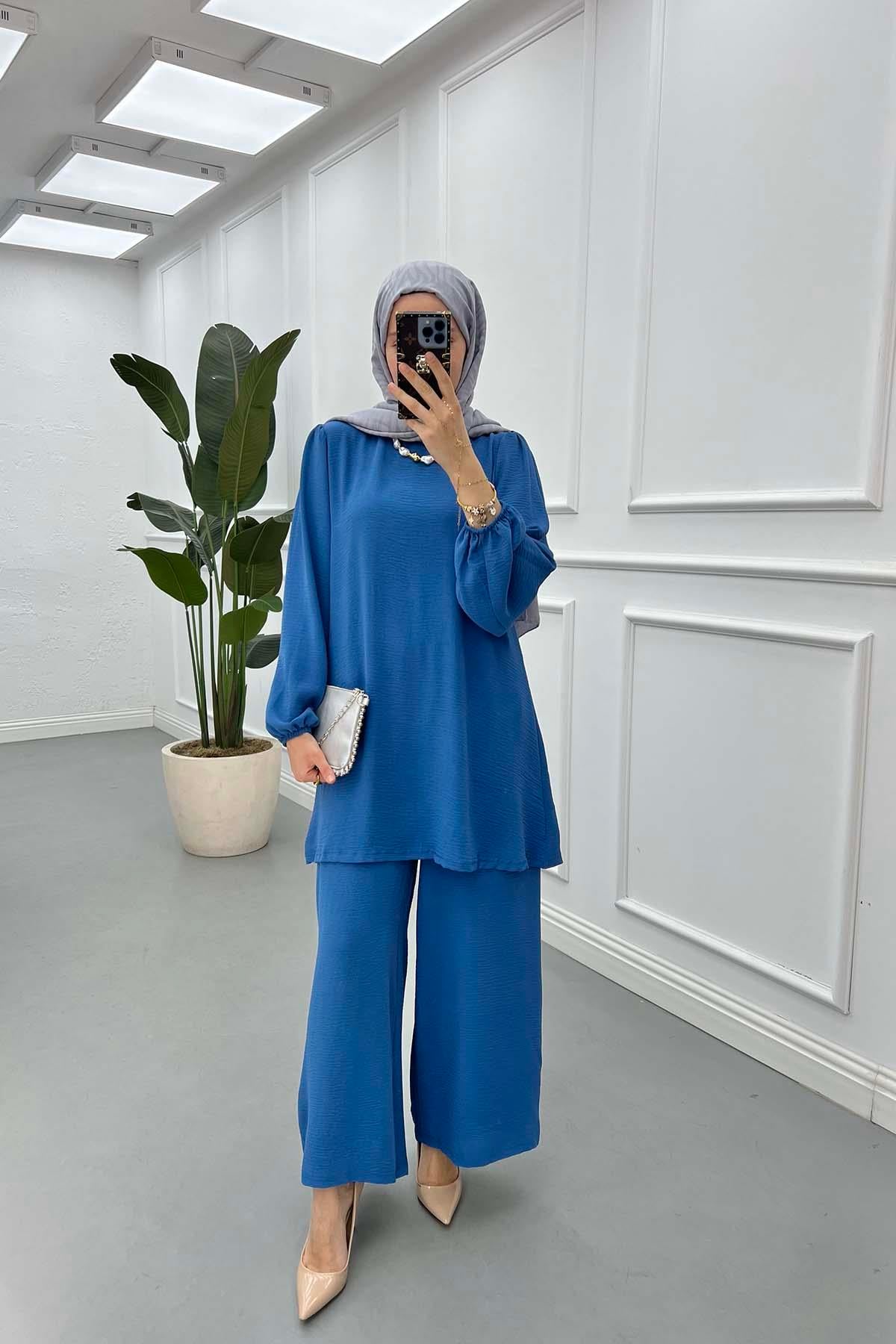 Tunik Takım İndigo