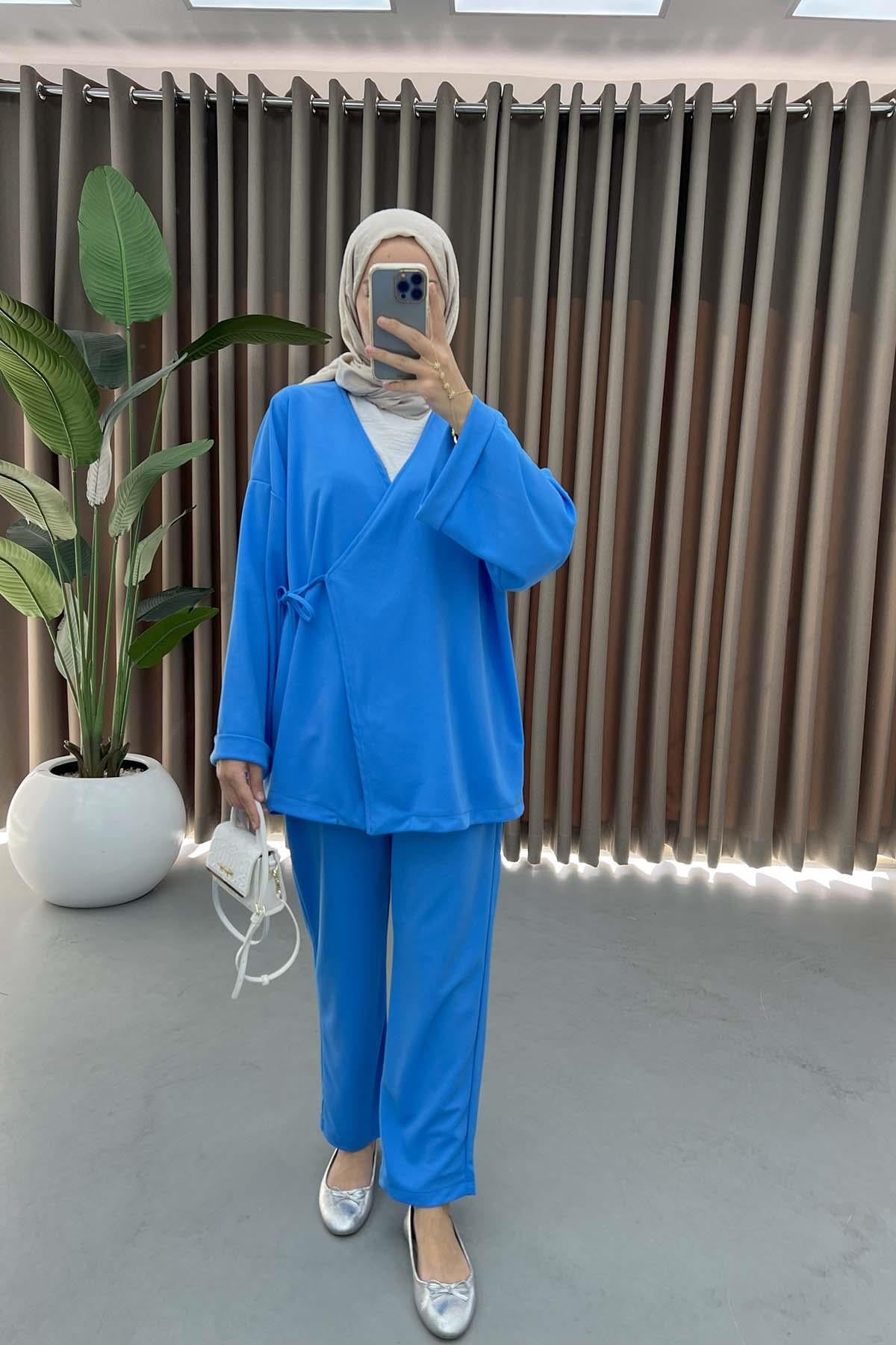 Yan Bağlamalı Takım Mavi