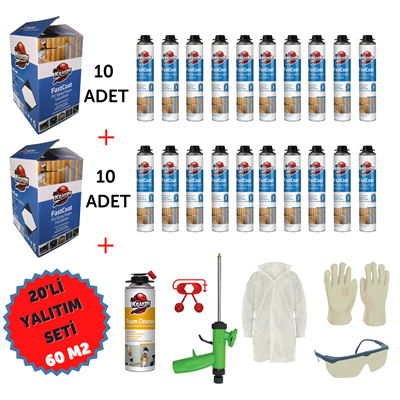 Kraken Poliüretan Köpük 20'li Yalıtım Seti