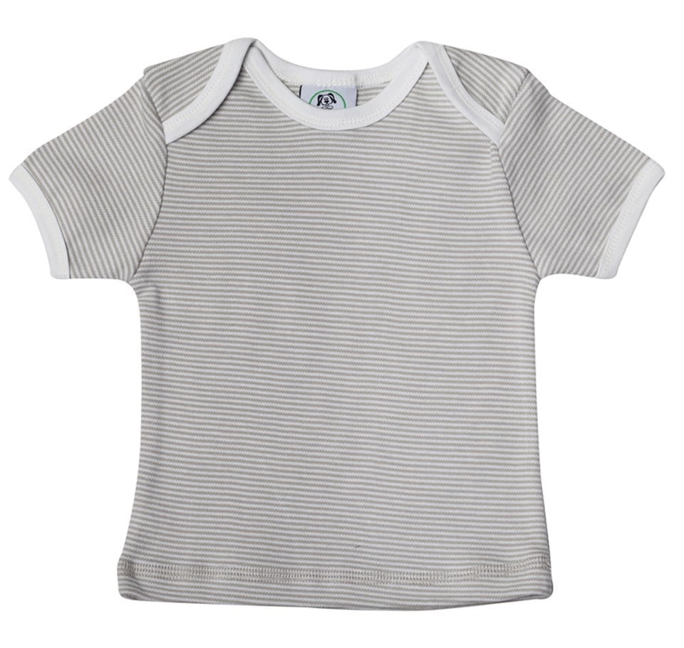 Kahve Çizgili Kısa Kollu T-shirt