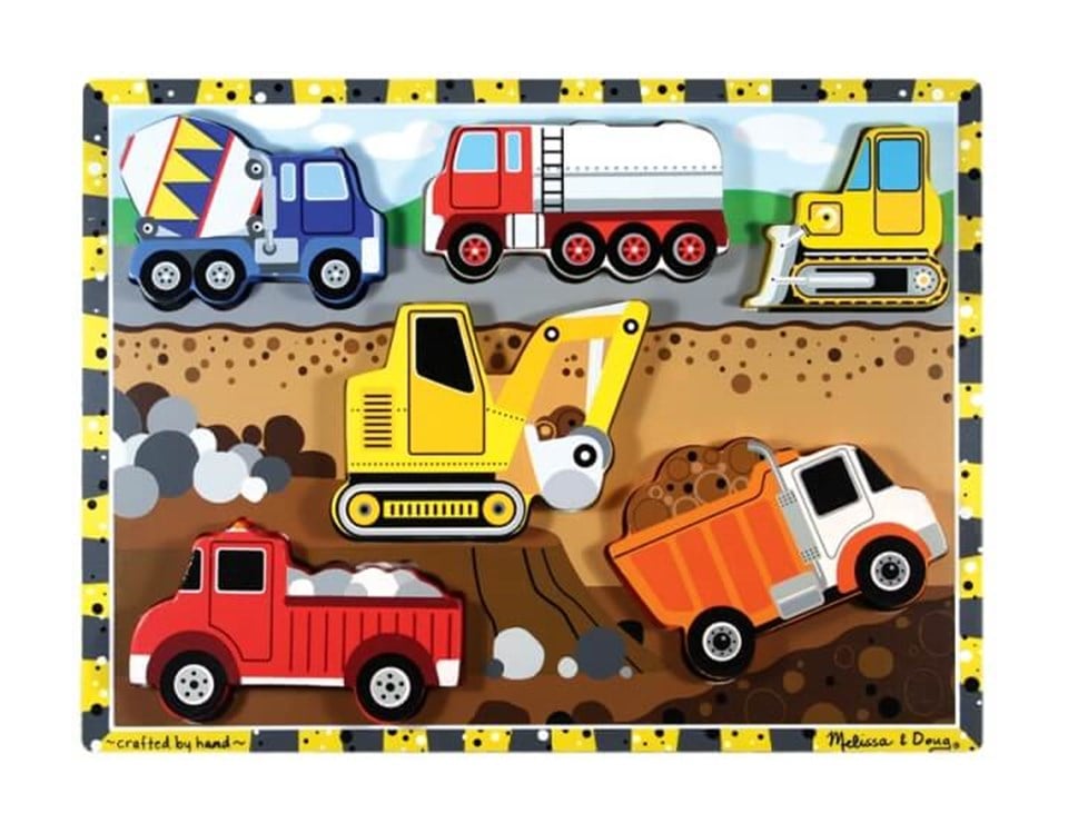 Melissa & Doug Tombul Yapboz-İnşaat Araçları