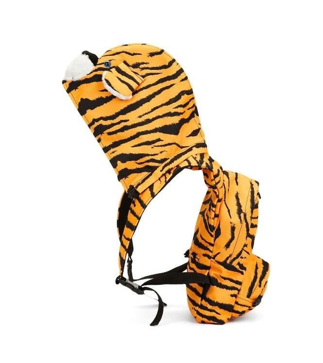 Morikukko Çıkabilir Kapüşonlu Sırt Çantası-Tiger (Çocuk Boy)