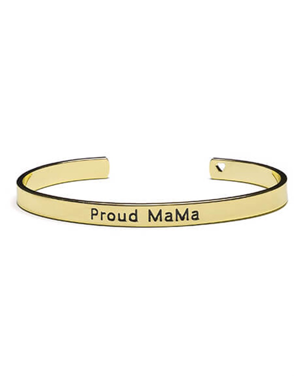 Proud MaMa Bangle Bracelet Gold