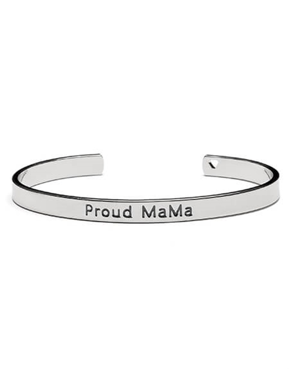 Proud MaMa Bangle Bracelet Silver