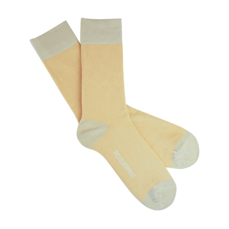 Rich&Vibrant Solid Melon - Organik Soket Çorap
