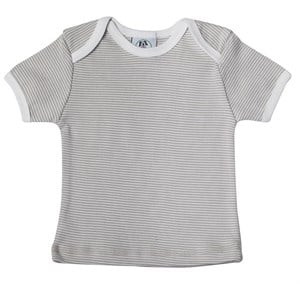 Kahve Çizgili Kısa Kollu T-shirt