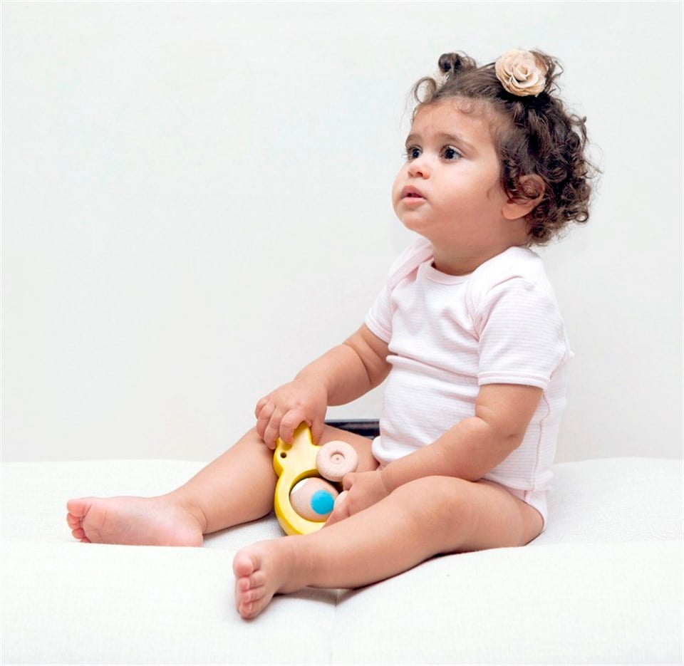 Pembe Çizgili Kısa Kollu Body