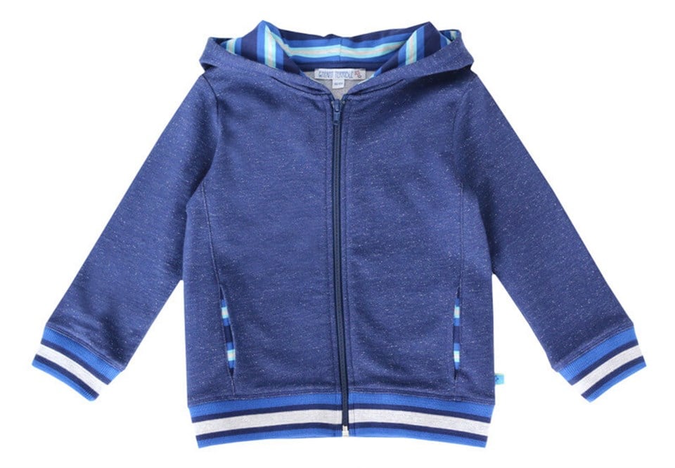 Enfant Terrible Koyu Mavi Fermuarlı Sweatshirt
