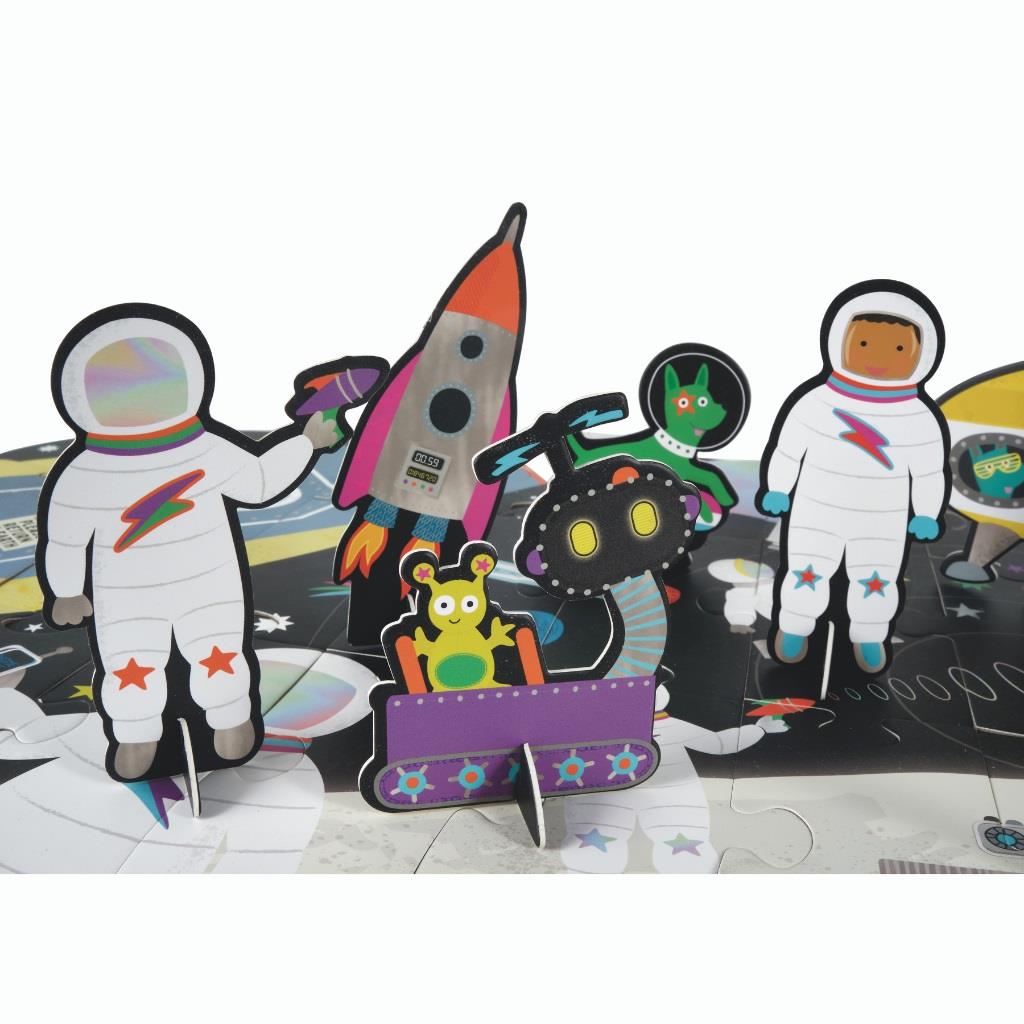 Floss & Rock 60 Parça Pop Out Yer Yapbozu-Space