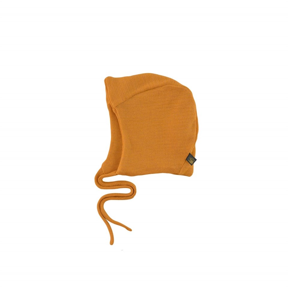 Forgaminnt Kehribar Katkılı Organik Pamuk Bone-Mustard Sunset (çift katlı)