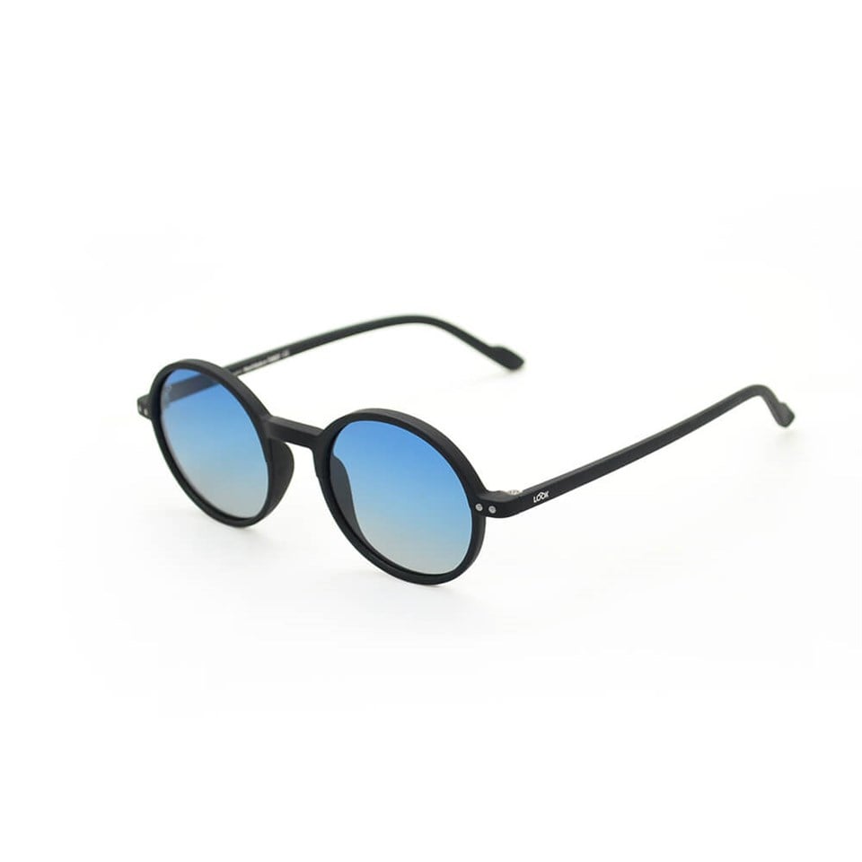 LOOKlight Güneş Gözlüğü-Leon Matte Black Blue