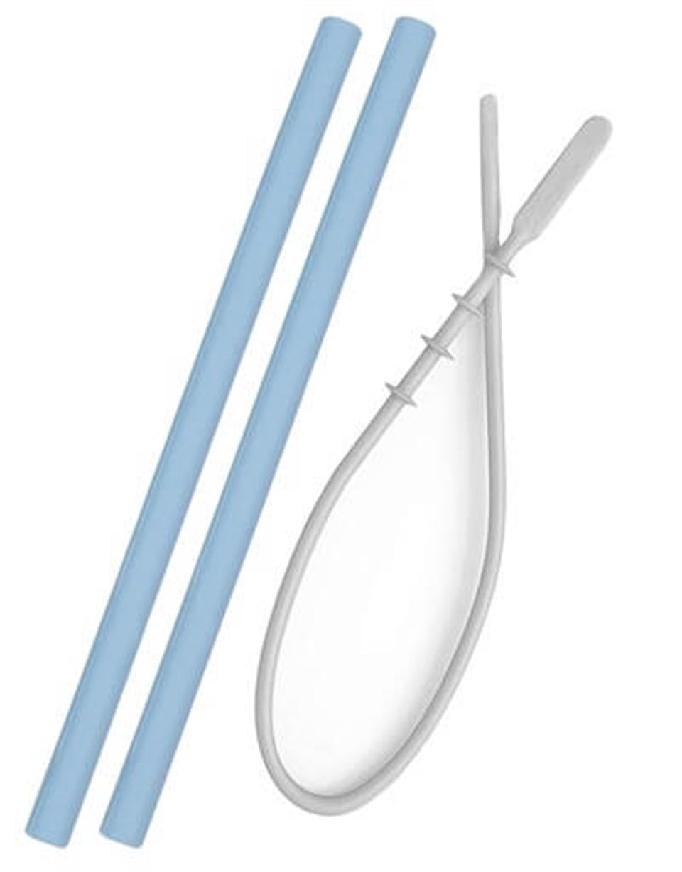 Oioi Silikon Pipet 2'li  Mavi & Temizlik Fırçası