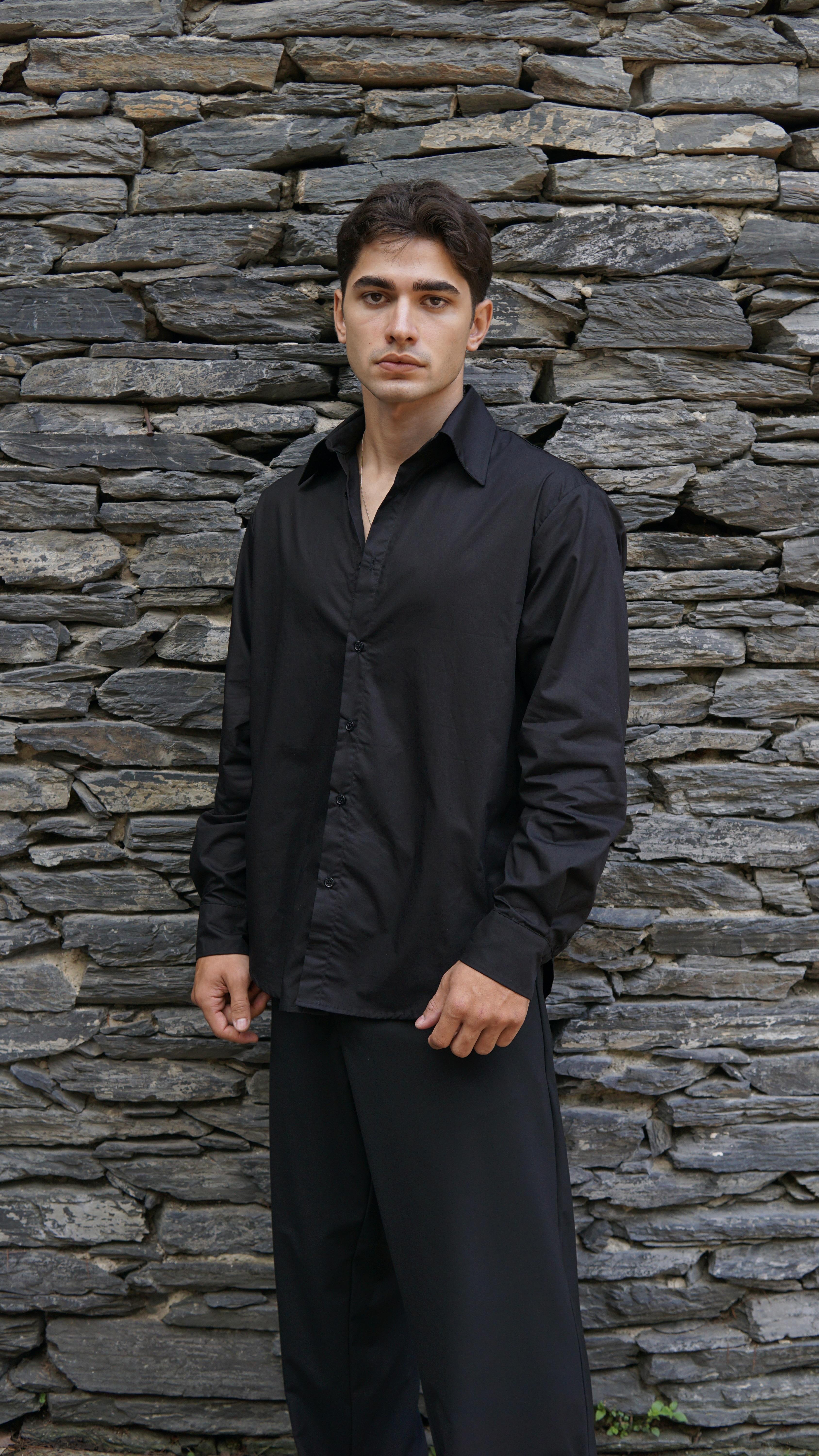 Heathcliff Siyah Gömlek