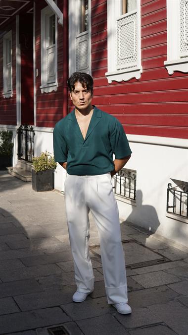 Eros Petrol Yeşili Gömlek